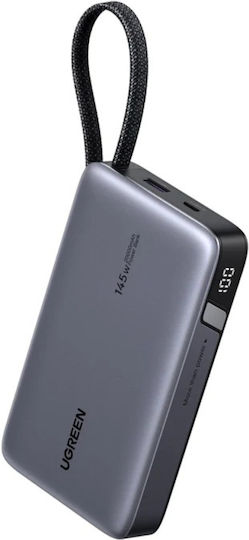 Ugreen PB551 Power Bank 20000mAh 145W with USB-A Port and USB-C Port Power Delivery Gray view 1