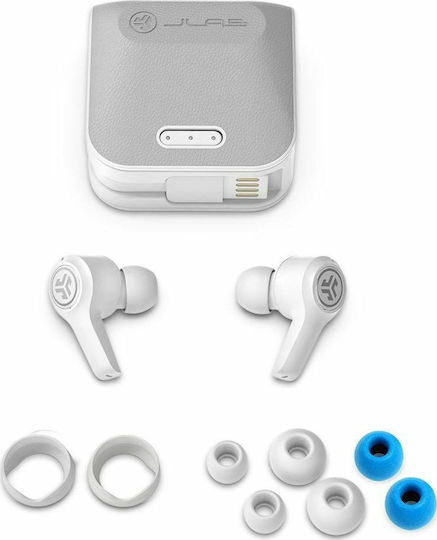 Jlab JBuds Air Executive Bluetooth Handsfree Earphones with Charging Case White view 2