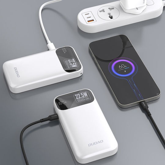 Dudao K31 Power Bank 10000mAh 22.5W with USB-C Port Power Delivery White view 2