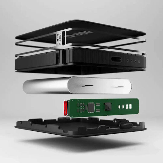 SBS NanoTube Power Bank 5000mAh 10W with USB-C Port Power Delivery Black view 4