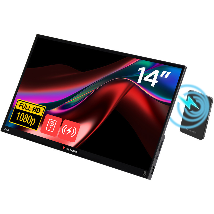 Verbatim 32088 IPS HDR Touch Portable Monitor 14" FHD 1920x1080 144Hz with Response Time 6ms GTG view 1