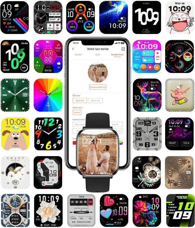 Smartwatch Rubicon Rncf31 Black Bt Call Conversations 视图 5