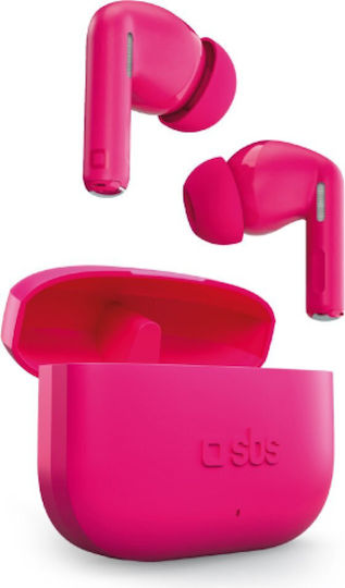 SBS Spike Twin In-ear Bluetooth Handsfree Earphones with Charging Case Pink view 1