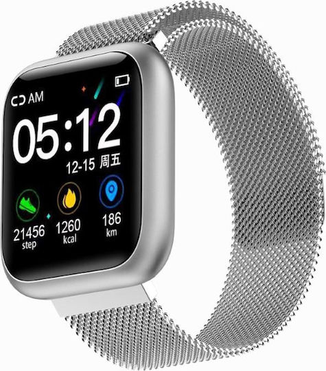 F11 Smartwatch with Heart Rate Monitor (Silver) vue 5