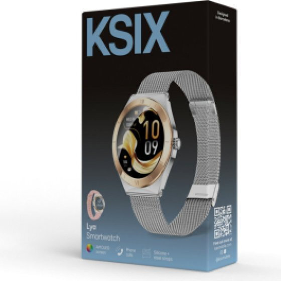 Ksix Lya Smartwatch with Heart Rate Monitor (Silver) view 3