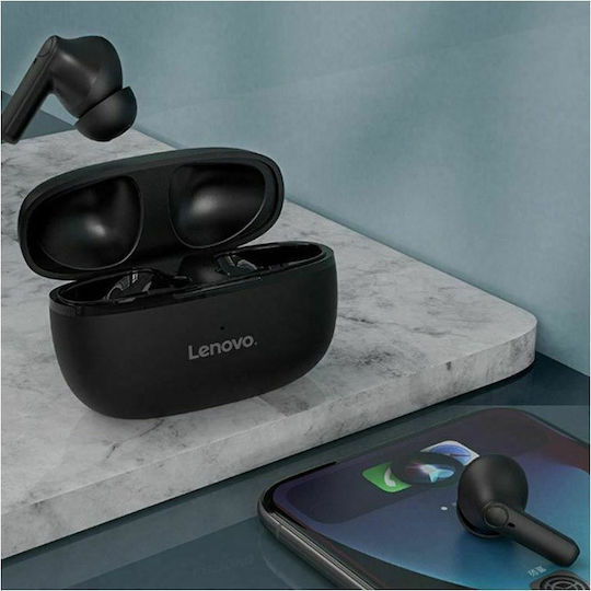 Lenovo HT05 In-ear Bluetooth Handsfree Earphones with Charging Case Black view 4