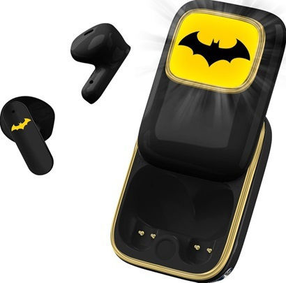 OTL Batman Dark Knight Slide In-ear Bluetooth Handsfree Earphones with Charging Case Black vista 3