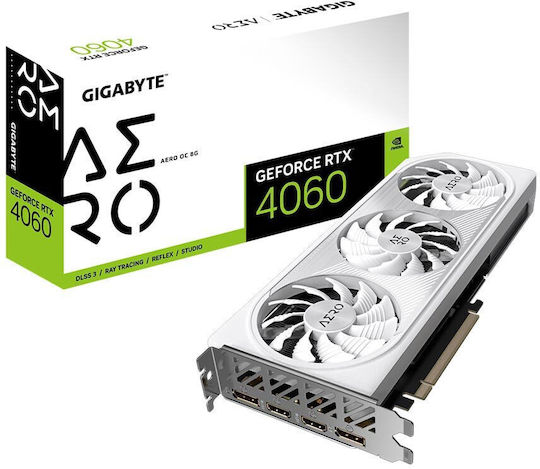 Gigabyte GeForce RTX 4060 8GB GDDR6 Aero OC Graphics Card view 1
