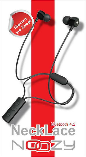 Noozy Necklace Magnetic In-ear Bluetooth Handsfree Earphones Black view 3