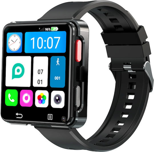 iSEN S998 Smartwatch with SIM and Heart Rate Monitor (Black) view 2