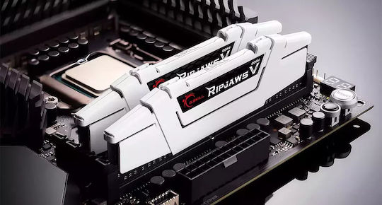 G.Skill Ripjaws V DDR4 32GB RAM with 2x16GB Modules and Speed 3600 for Desktop F4-3600C18D-32GVW view 3