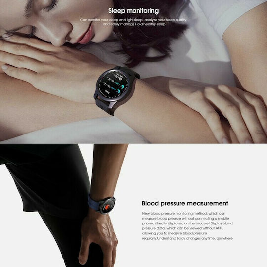 Elephone R8 Smartwatch with Heart Rate Monitor (Black) view 3