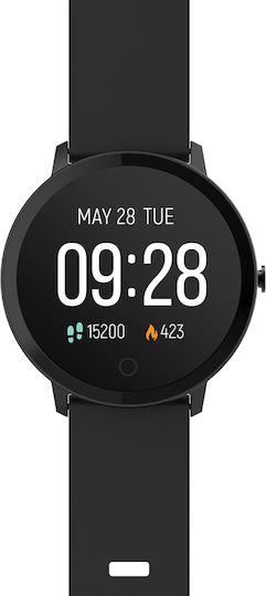 Forever ForeVive SB-320 43mm Smartwatch with Heart Rate Monitor (Black) view 4