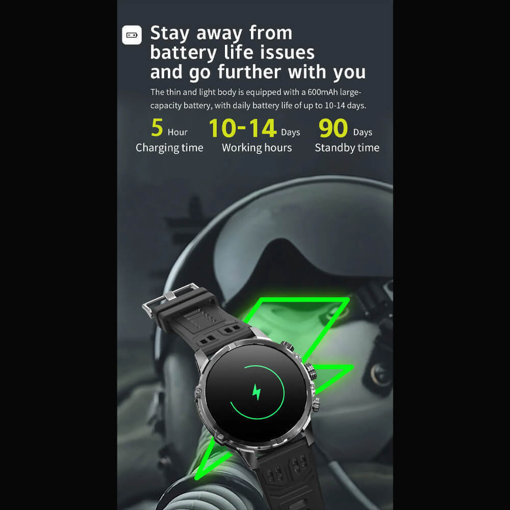 Microwear CF53 Smartwatch with Heart Rate Monitor (Silver Steel) view 4