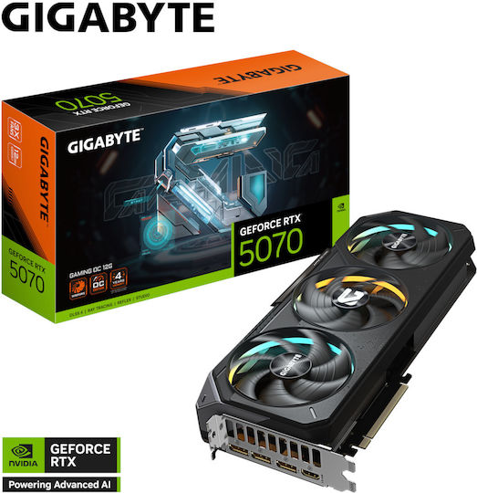 Gigabyte GeForce RTX 5070 12GB GDDR7 GAMING OC Graphics Card view 1