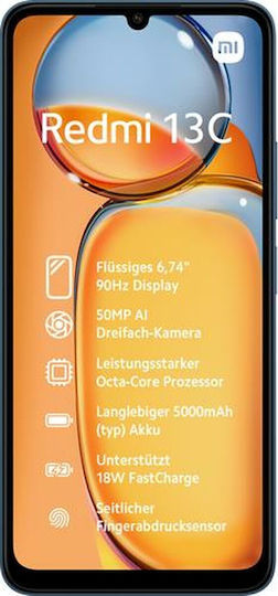 Xiaomi Redmi 13C NFC Dual SIM (6GB/128GB) Navy Blue view 2