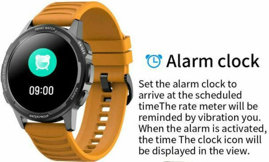 Senbono X28 45mm Waterproof Smartwatch with Heart Rate Monitor (Yellow) view 3