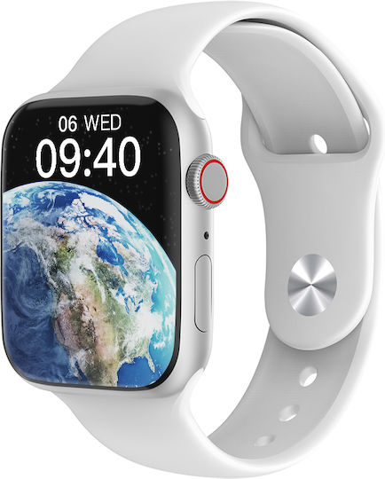 Wiwu SW01 Pro Aluminium Smartwatch with Heart Rate Monitor (Silver) view 1