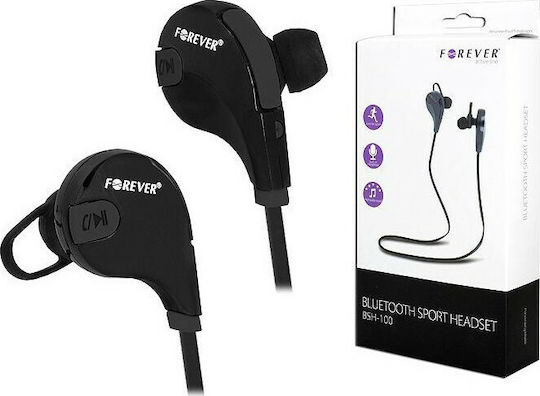 Forever BSH-100 In-ear Bluetooth Handsfree Earphones with Sweat Resistance Black view 3