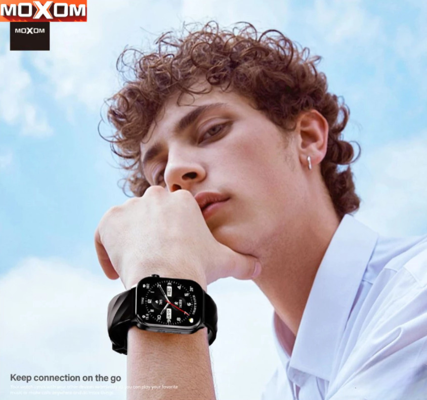 Moxom Mx-wh25 Smartwatch 2.01” Calls GPS 100+ Sport Modes Waterproof 10m & Health Tracker Pink view 2