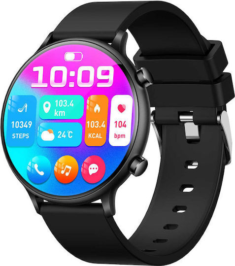 Jaga JS21 Smartwatch with Heart Rate Monitor (Black) view 2