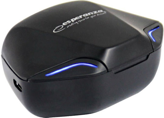 Esperanza EH231K In-ear Bluetooth Handsfree Earphones with Charging Case Black view 4