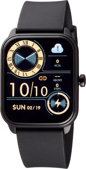 Oxette 11X07-00336 Smartwatch with Heart Rate Monitor (Black)