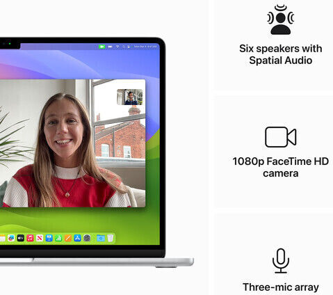 Apple MacBook Air 15" (2024) 15.3" Retina Display (M3-8-core/24GB/512GB SSD) Silver (DE Keyboard) vue 2