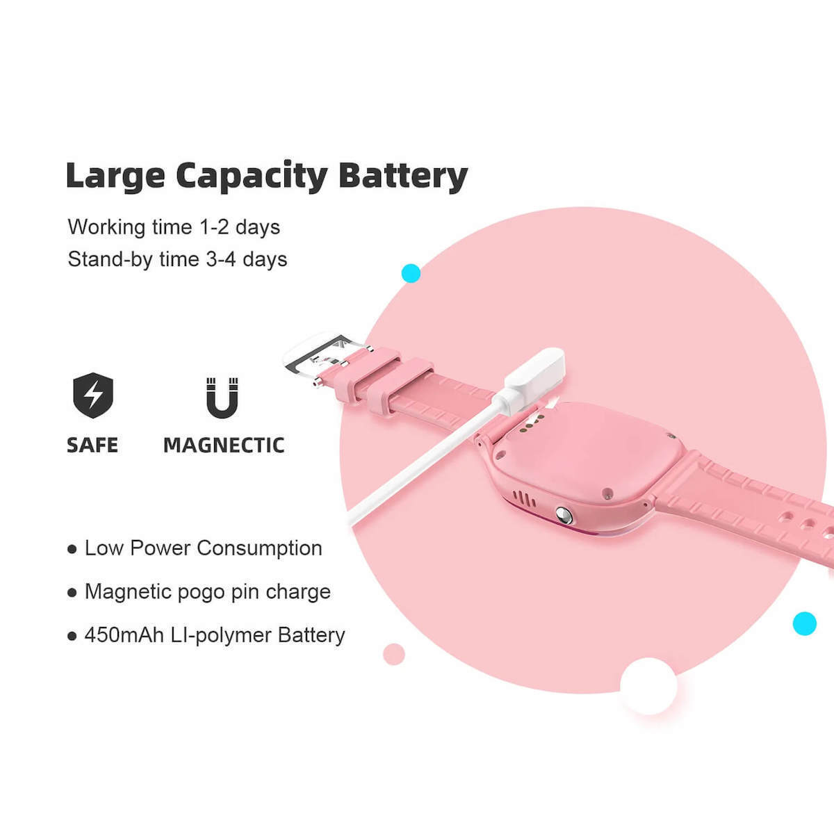 Smartwatch Microwear D05 2g Gps Wifi Pink Silicone view 8