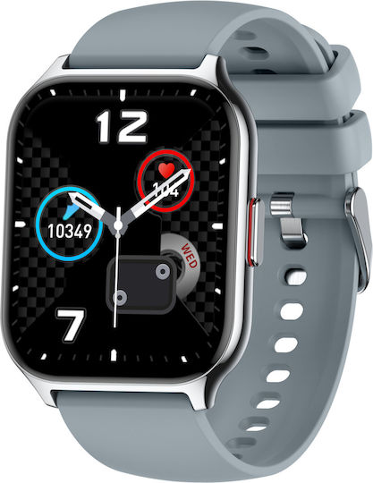 Zonstylefit Smartwatch Idealstore 2.01 Touch Screen Android Ios Speaker-microphone Music Control Camera Calls Messages Whatsapp Facebook Weather Fitness Tracker Ip67 Heart Rate Blood Pressure Spo2 Sleep Monitoring Sports
