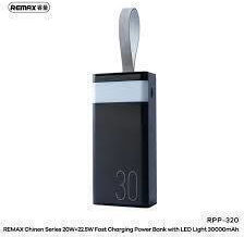Remax RPP-320 Power Bank 30000mAh 22.5W Power Delivery Black