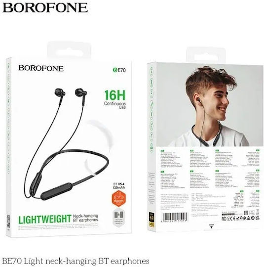 Borofone BE70 In-ear Bluetooth Handsfree Earphones with Sweat Resistance Black view 3