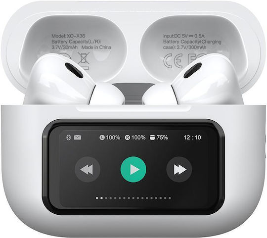 XO X36 In-ear Bluetooth Handsfree Earphones with Charging Case White view 1