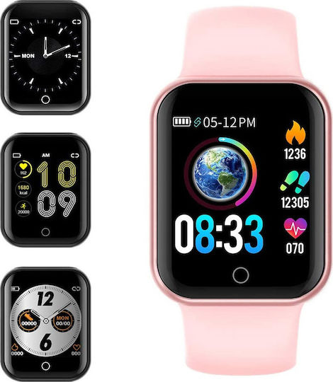 KG07 Smartwatch with Heart Rate Monitor (Pink) view 2