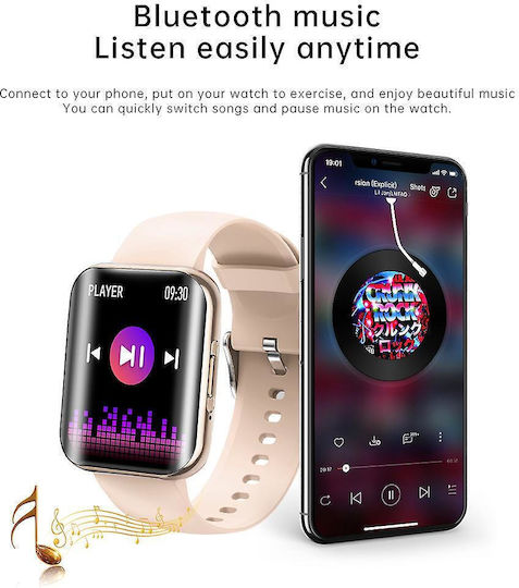 NK21 Smartwatch with Heart Rate Monitor (Black) view 5