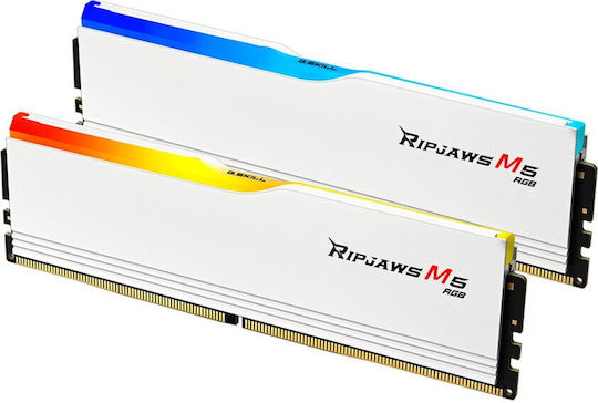 G.Skill Ripjaws M5 RGB DDR5 64GB RAM with 2x32GB Modules and Speed 6400 for Desktop F5-6400J3239G32GX2-RM5RW view 3