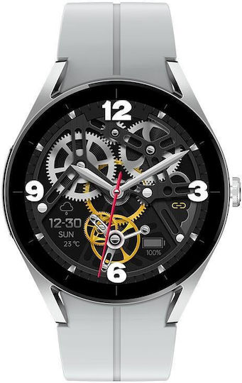 Ks05 Smartwatch with Heart Rate Monitor (Silver Gray) view 2