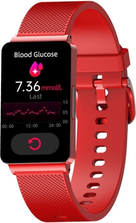 Ep08 1.57 Inch Color Screen Smart Watch Support Blood Sugar Monitoring Heart Rate Monitoring Blood Pressure Monitoring Red view 1