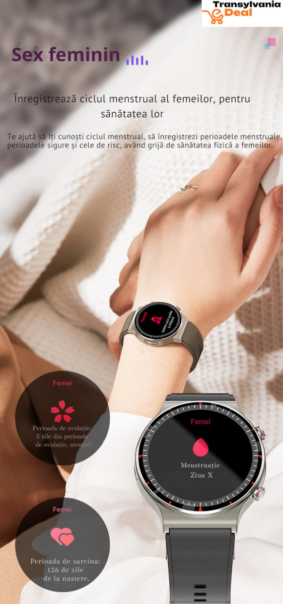 G08 Smartwatch with Heart Rate Monitor Silver view 3
