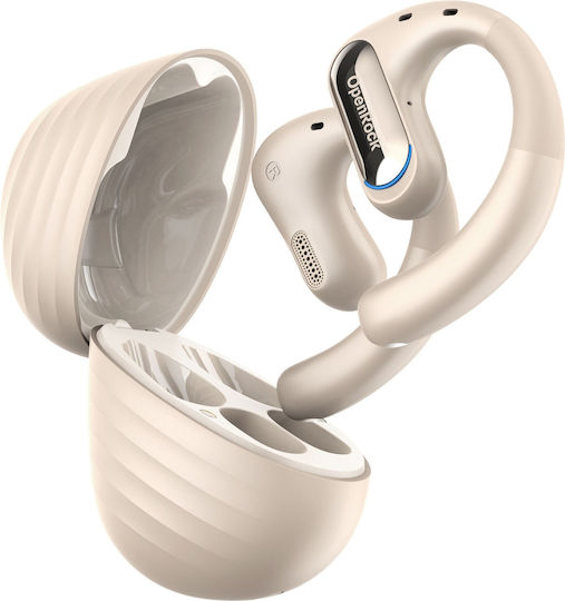 OneOdio OpenRock Prο In-ear Bluetooth Handsfree Earphones with Sweat Resistance and Charging Case Beige