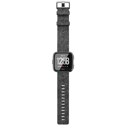 Fitbit Versa Special Edition Aluminium 36mm Smartwatch with Heart Rate Monitor (Gray) vue 4
