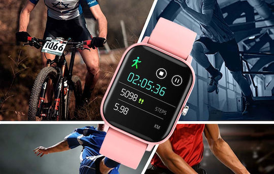 Colmi P8 43mm Smartwatch with Heart Rate Monitor (Pink) view 8