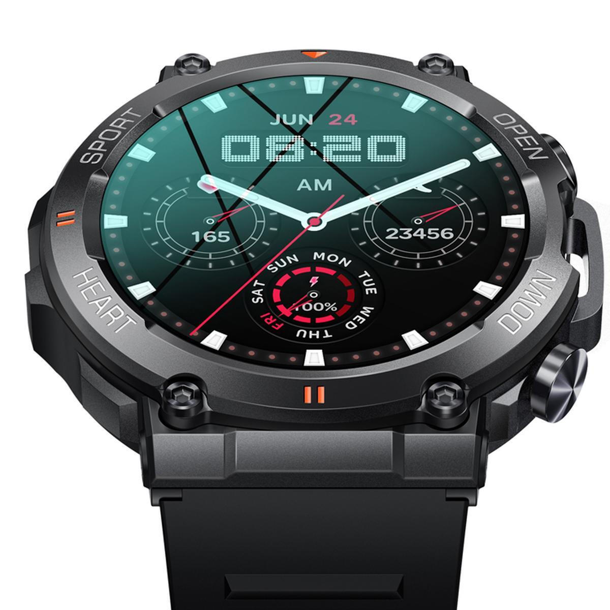 Eko Sport 5.0 Smartwatch with Heart Rate Monitor (Black) view 2
