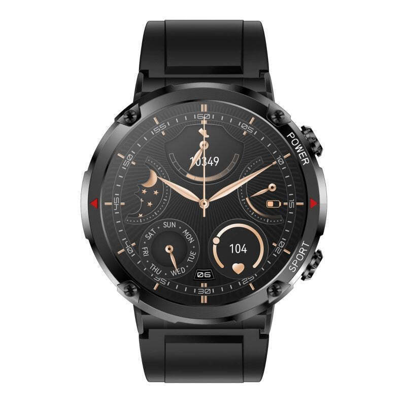 Smartwatch Gravity Zegarek Meski Smartwatch Gravity Gt21-1 Bk Bk Steel/bk view 4