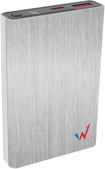 Wonder WX10M Power Bank 10000mAh with USB-A Port and USB-C Port Gray