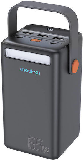 Choetech B664 Power Bank 50000mAh 65W with 3 USB-A Ports and USB-C Port Black view 2