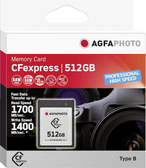 AgfaPhoto Professional High Speed CFexpress 512GB High Speed view 1