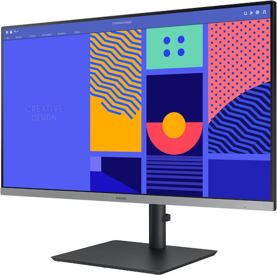 Samsung C432 IPS Monitor 27" FHD 1920x1080 with Response Time 4ms GTG view 2