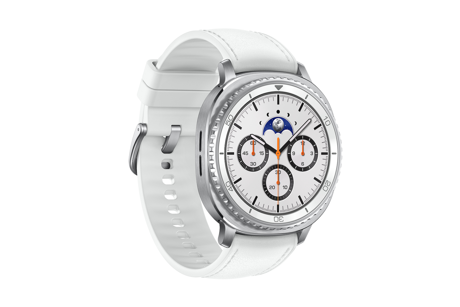 Samsung Galaxy Watch8 Classic Stainless Steel 46mm Waterproof with Heart Rate Monitor (White) view 3