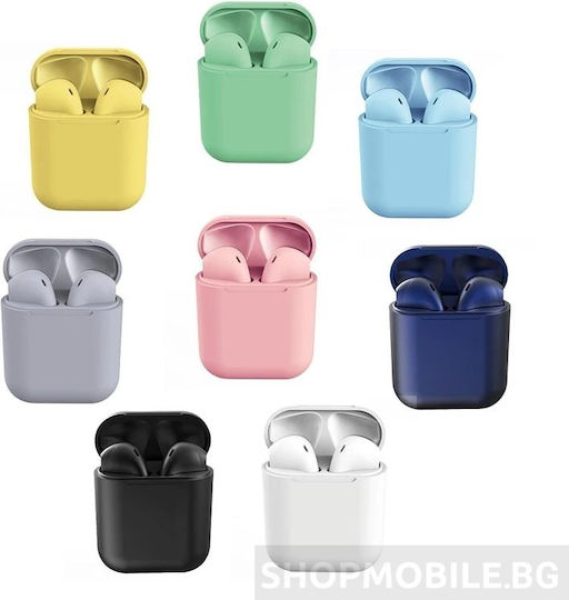 Inpods i12 TWS In-ear Bluetooth Handsfree Earphones with Charging Case Yellow vista 4